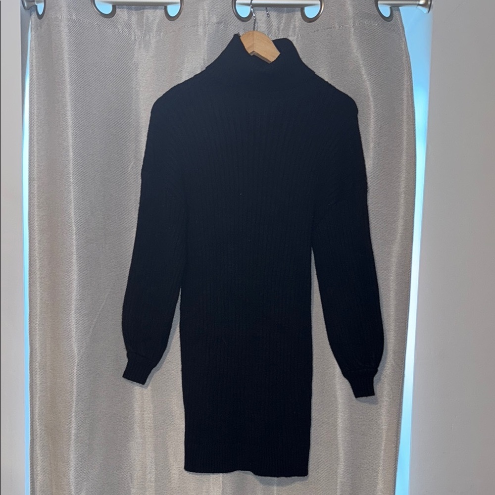 Black Turtleneck Sweater dress